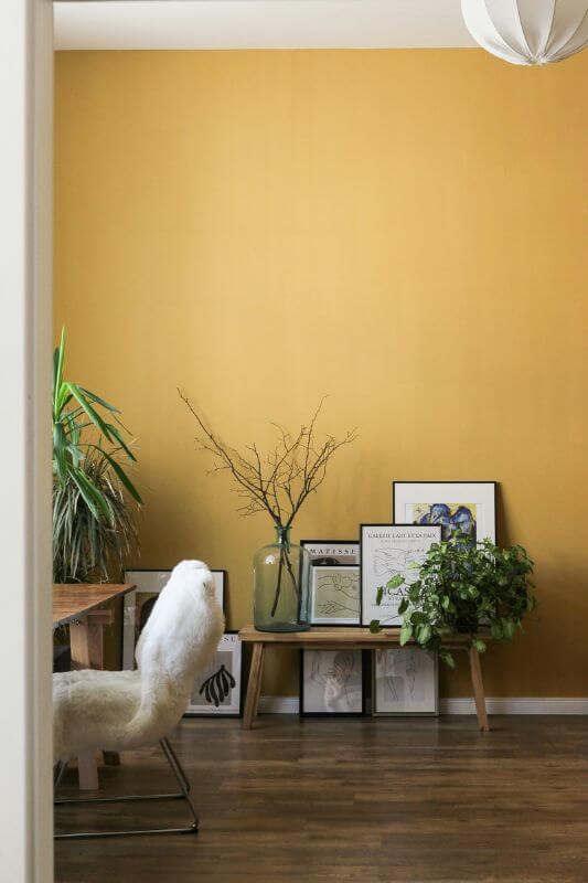 Couleur chaude dans la maison pour illustrer une ambiance conviviale